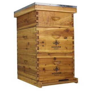 Hoover Hives: the Original Beeswax Coated Beehive Kit. Includes 2 Deep & 1 Medium Boxes With 10 Wooden Frames & Heavy Wax Coated Foundations. Easy Assembly With Predrilled Holes & Screws (unassembled)