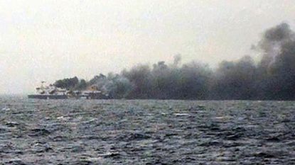 At least 5 dead on burning Greek ferry
