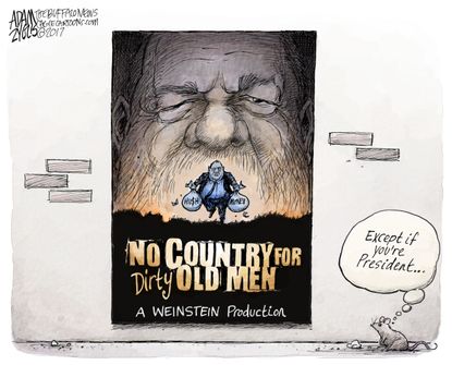 Political cartoon U.S. Harvey Weinstein Trump