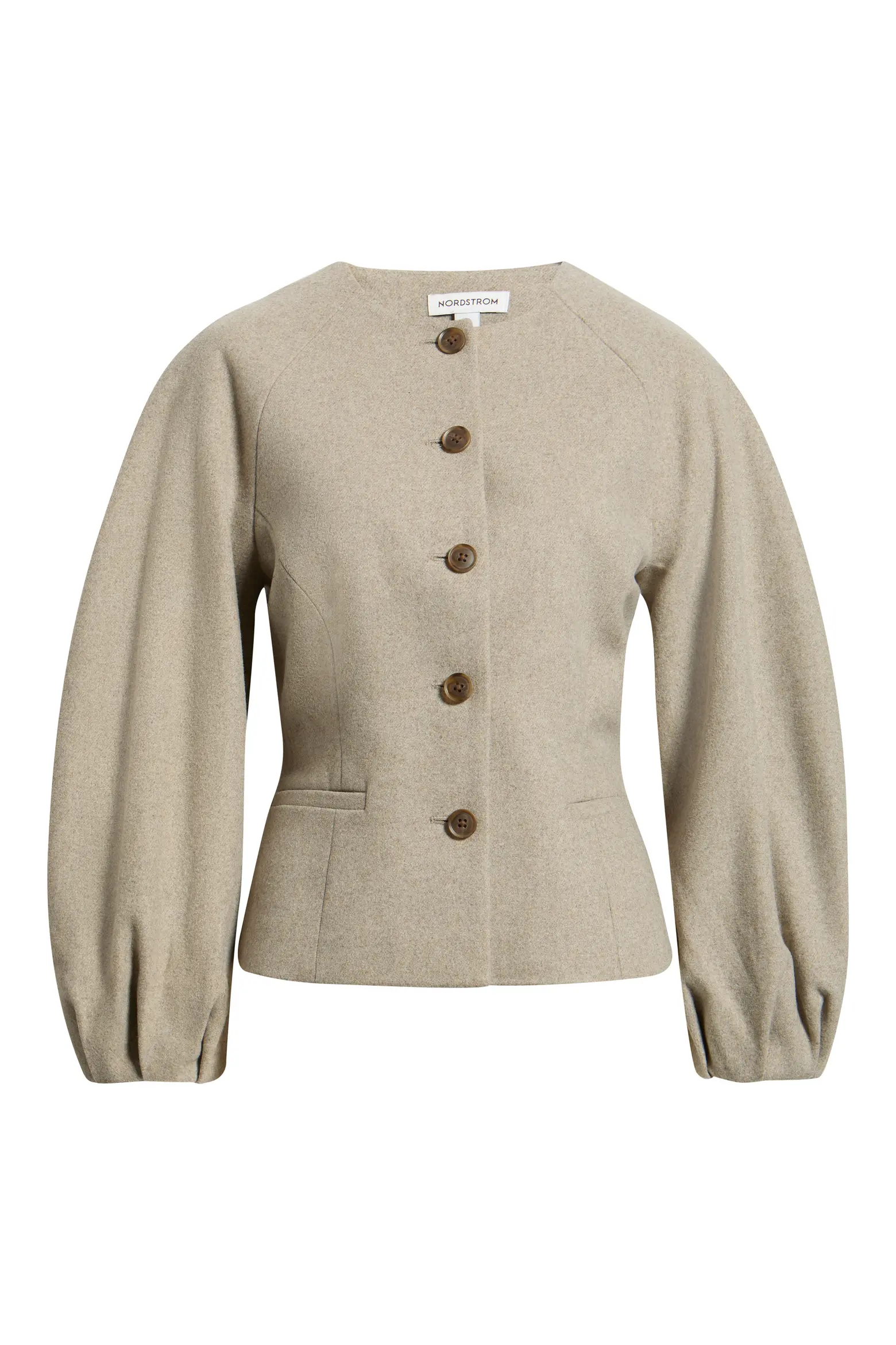 Nordstrom, Collarless Sculpted Jacket
