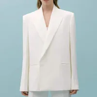 VICTORIA BECKHAM X MANGO Suit Jacket with Adjustable Back Strap, £180 | Mango