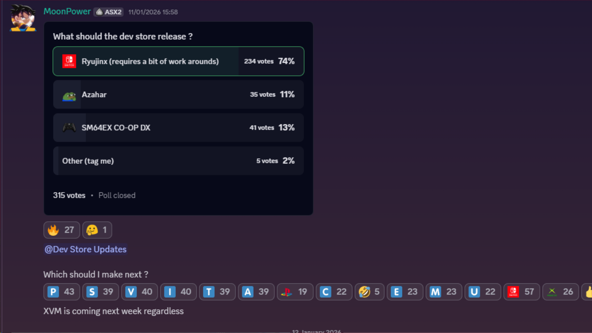 Screenshot from the Xbox Emulation Hub Discord server