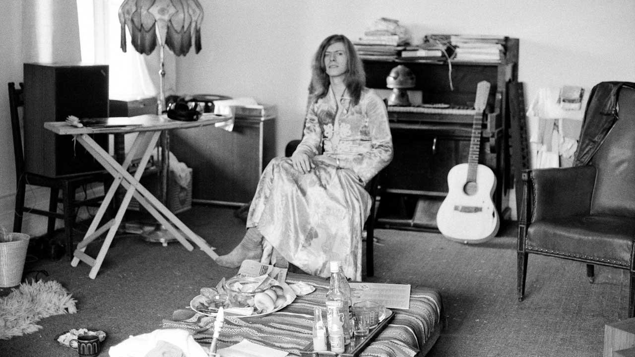 David Bowie at home at Haddon Hall