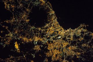 2017 Best Astronaut Photos, Naples and Mount Vesuvius at Night