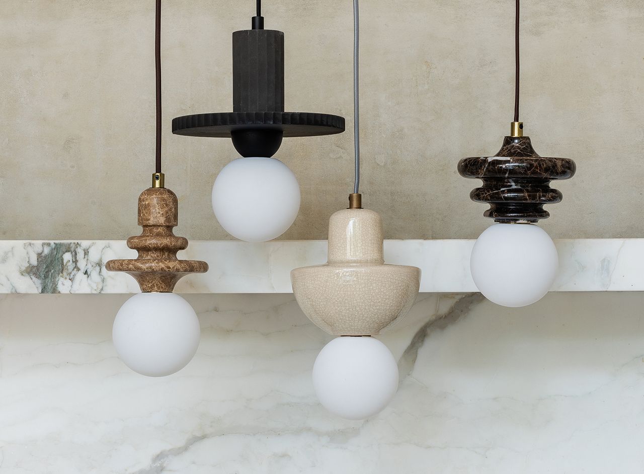 four hanging pendants by livingetc for lights &amp; lamps