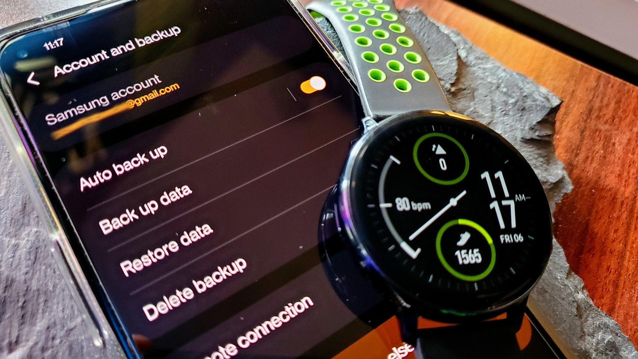 Galaxy Watch Active 2ని బ్యాకప్ చేస్తోంది
