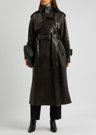 Khaite, Rennie leather trench coat