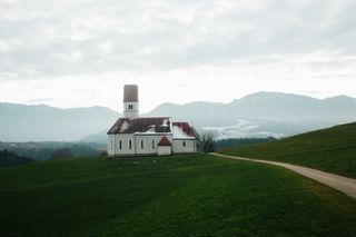 church on a hill in Germany