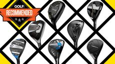 An array of different golf hybrids in a grid system