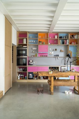 bright kitchen shelving ideas in a new home