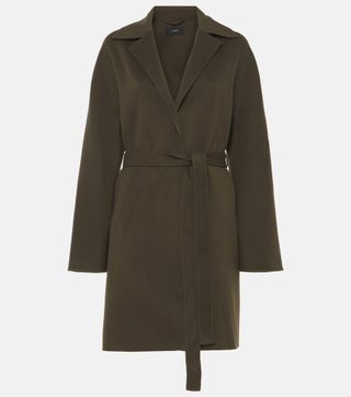 Light Double Face Cranwood Wool and Silk Coat