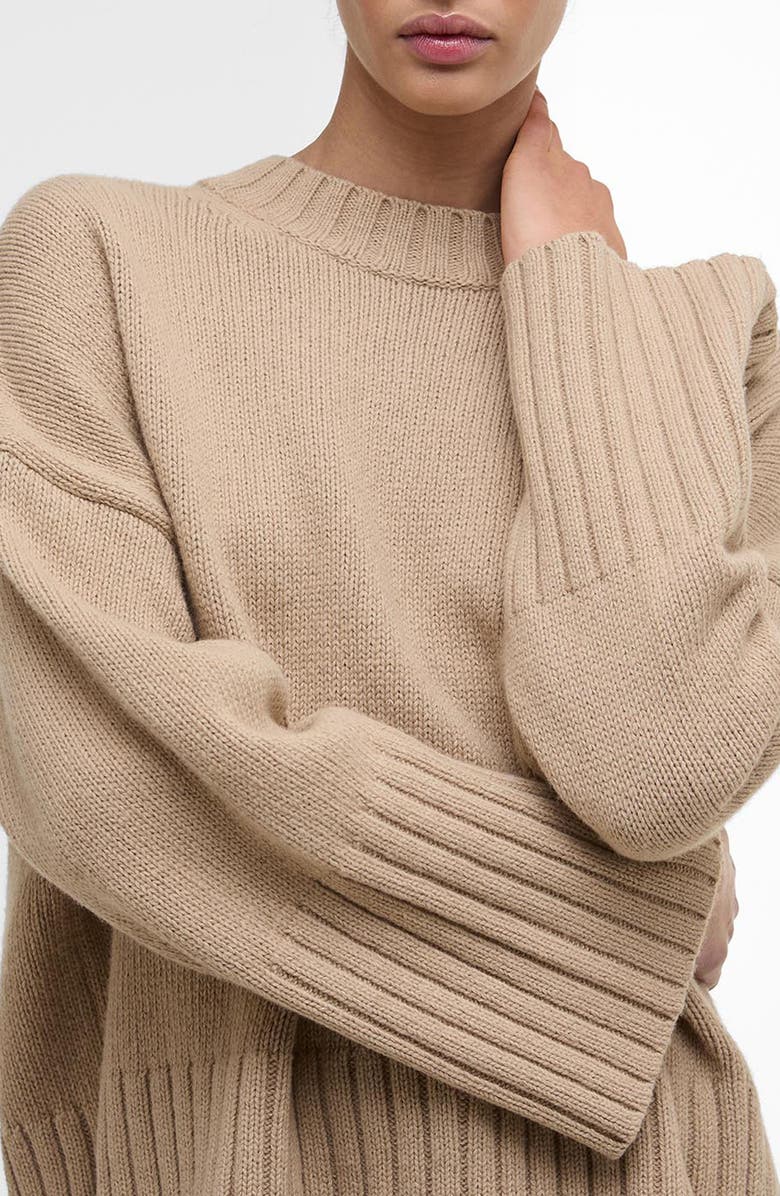 Sophia Cotton &amp;amp; Wool Blend Tunic Sweater