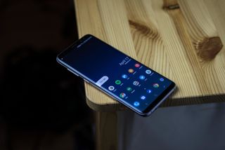 Samsung Galaxy S8 on table