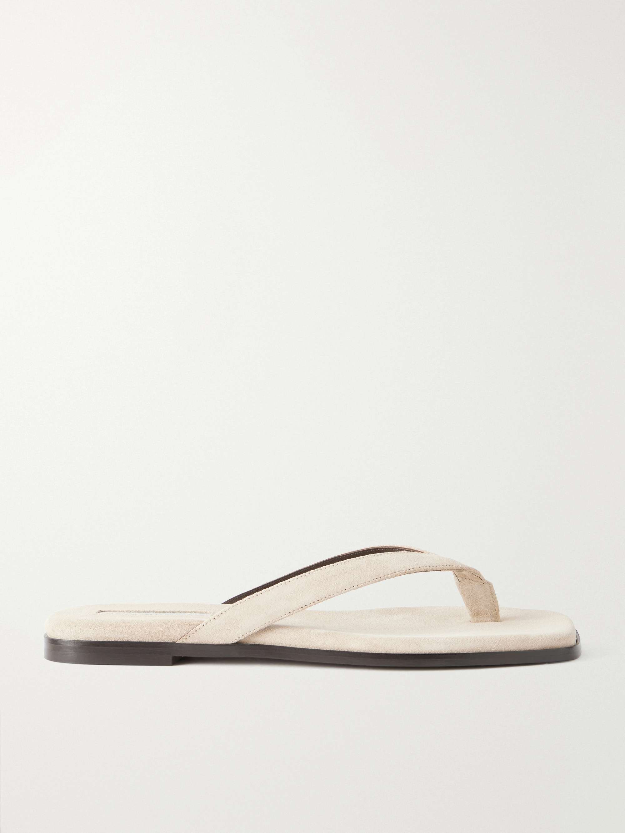 Meta Suede Thong Sandals