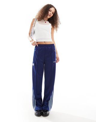 Adidas Originals Firebird Track Pants in Navy