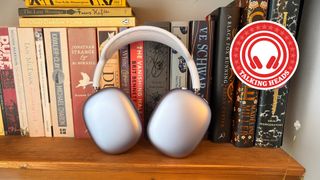 Apple AirPods Max 2 wireless headphones with the What Hi-Fi? Talking Heads roundel