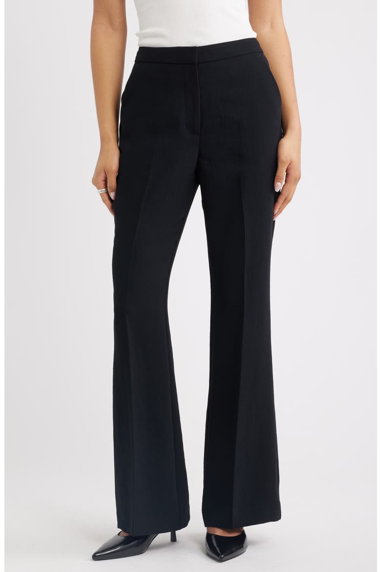 Curator Crepe Flare Leg Trousers