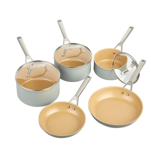 Ninja Extended Life Ceramic 5-Piece Frying Pan &amp;amp; Saucepan Set