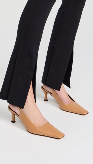 Trap Slingback Pumps