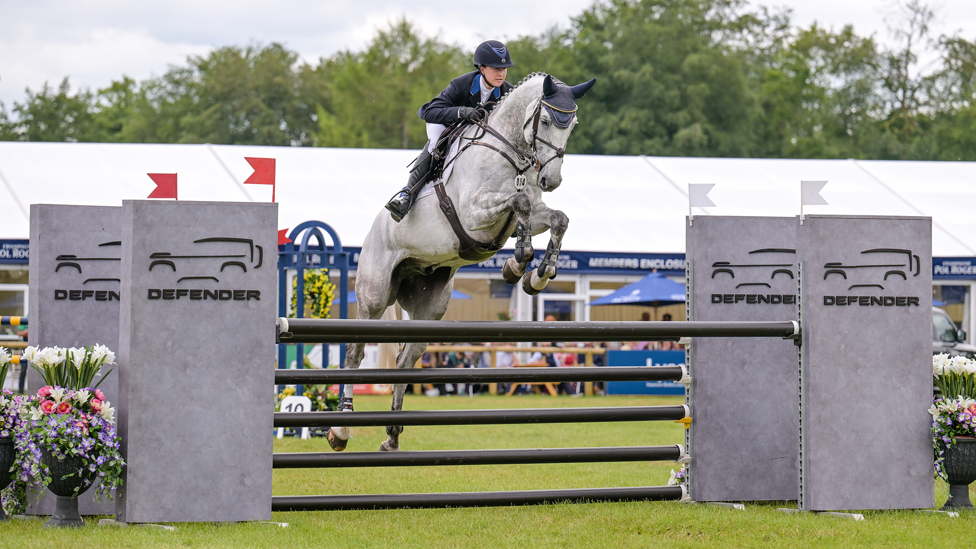 Tiana Coudray and D&amp;rsquo;Artagnan clear a showjump at Bramham Horse Trials 2026.