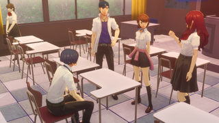 A screenshot showing off school life in Persona 3 Reload