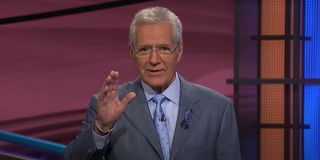 Alex Trebek hosting Jeopardy!