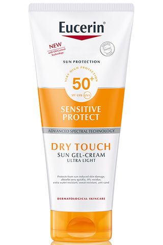 Eucerin Sun Gel-Cream Dry Touch Sensitive Protect SPF50+ - best sun creams for dark skin