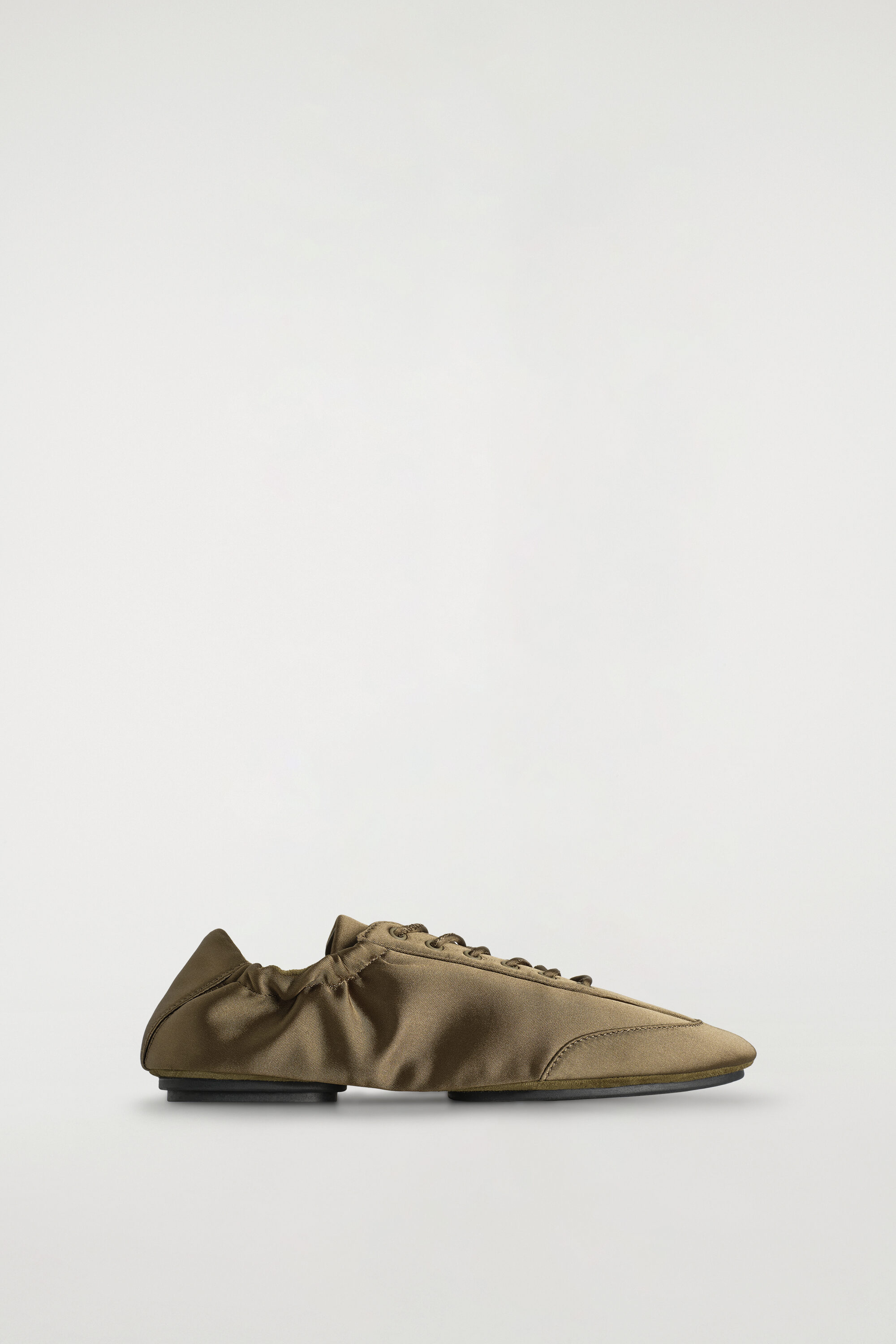 Satin-Suede Ballet Sneakers