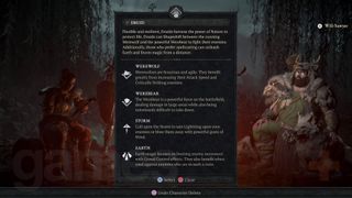Diablo 4 Druid overview on character creation screen