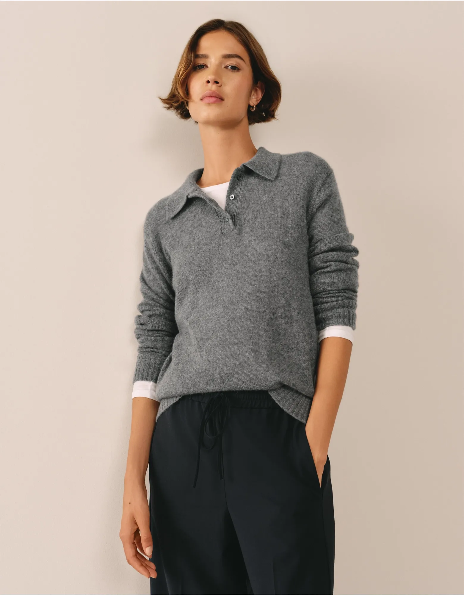 Layering Cashmere Collared Jumper | Jumpers & Cardigans | the Whit...