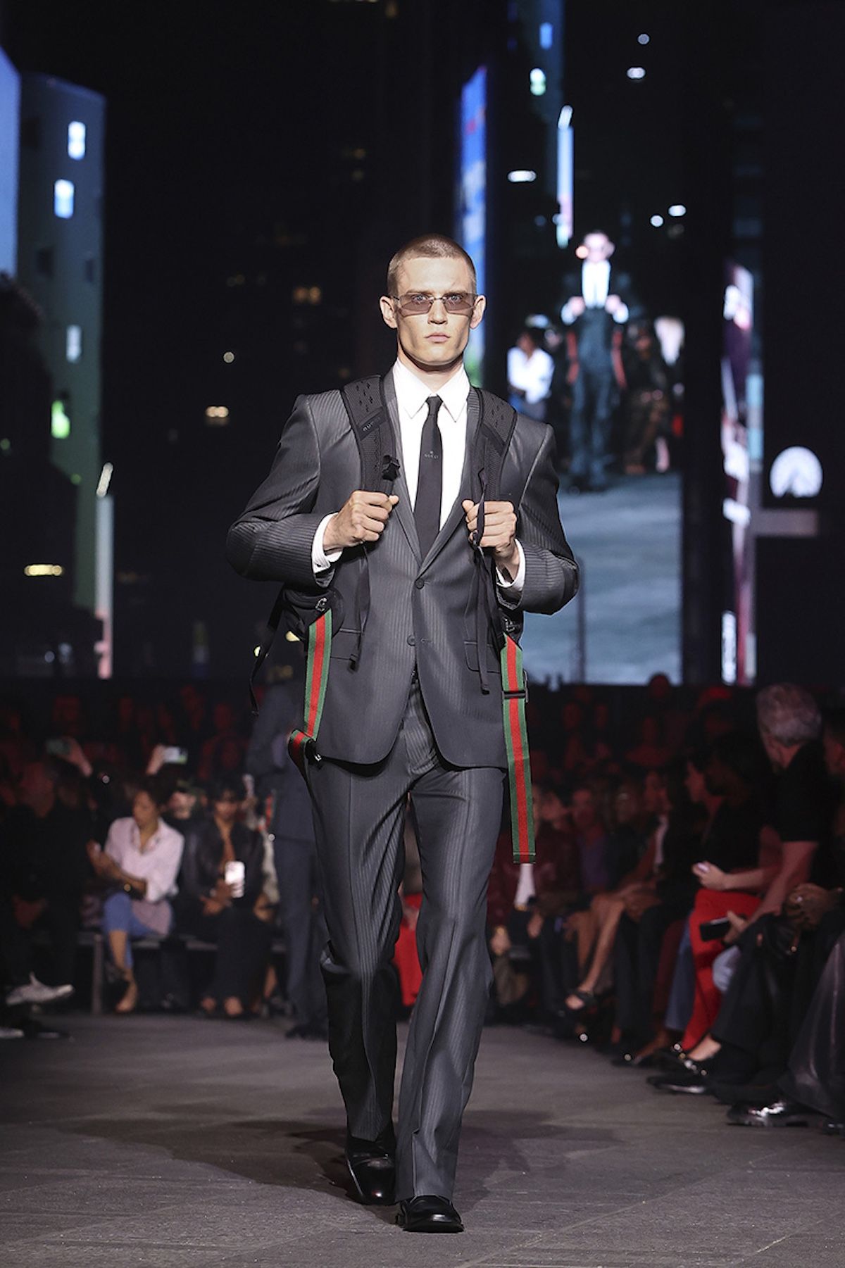 Gucci Cruise 2027 runway show in Times Square New York