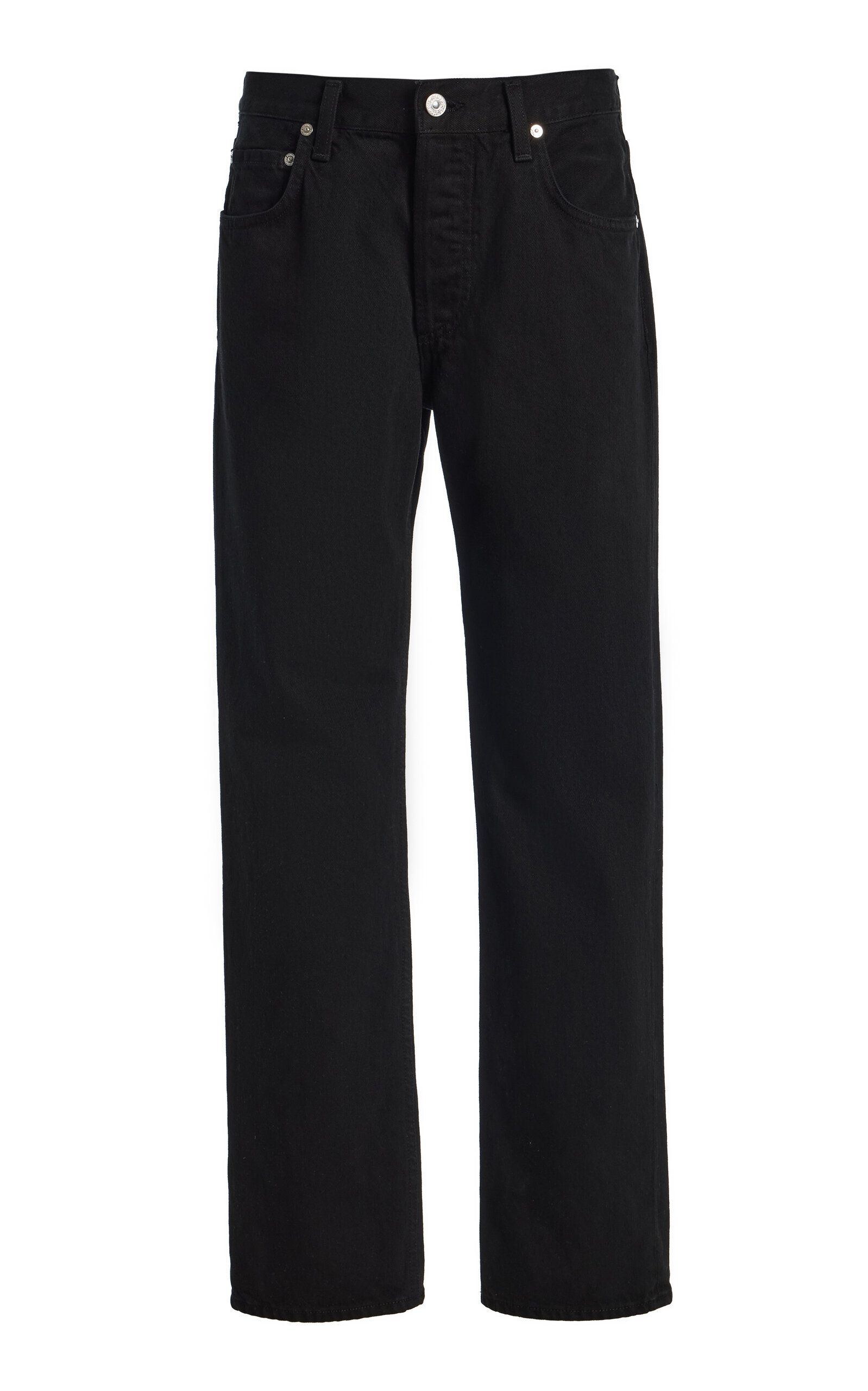 Savannah Rigid Mid-Rise Straight-Leg Jeans