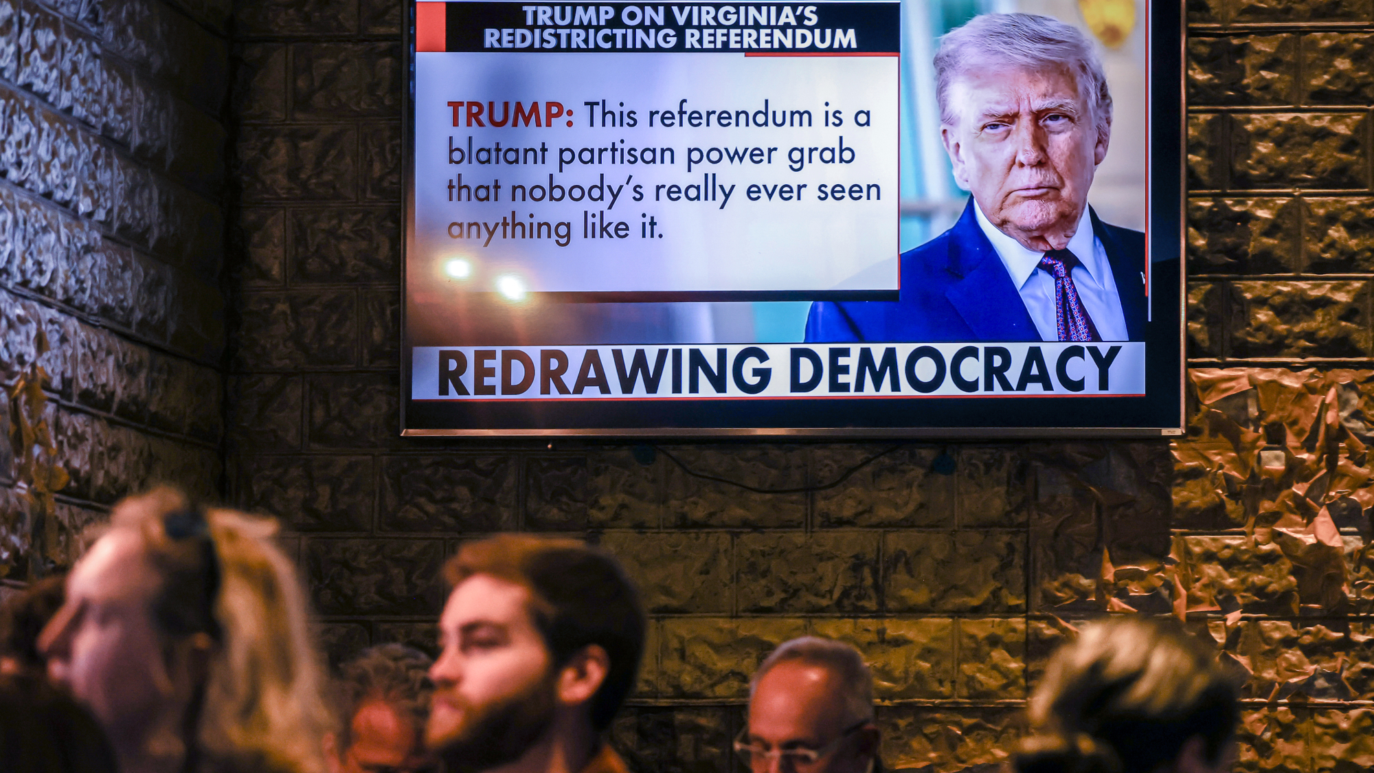 Democrats attend Virginia redistrict referendum watch party in Arlington