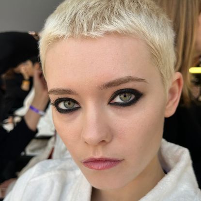 backstage at Erdem with Nars makeup