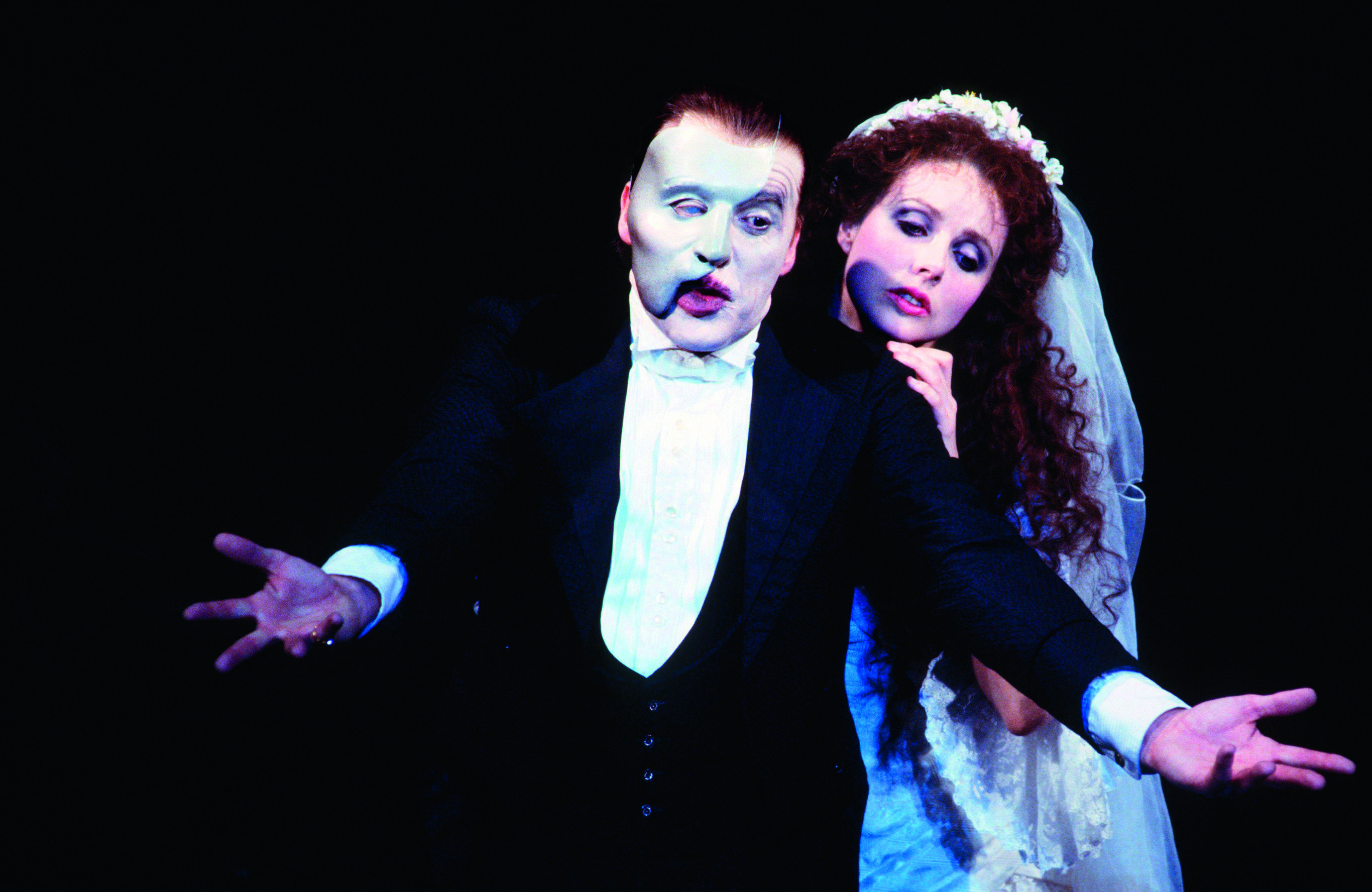 The Phantom enchants soprano Christine with The Music of the Night in the original production of Andrew Lloyd-Webber&#039;s &#039;The Phantom of the Opera&#039;.