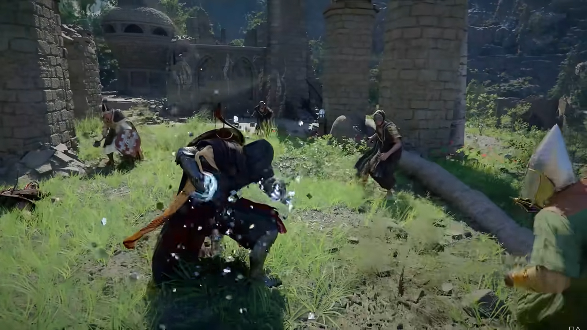 An unarmed attack is readied in Crimson Desert