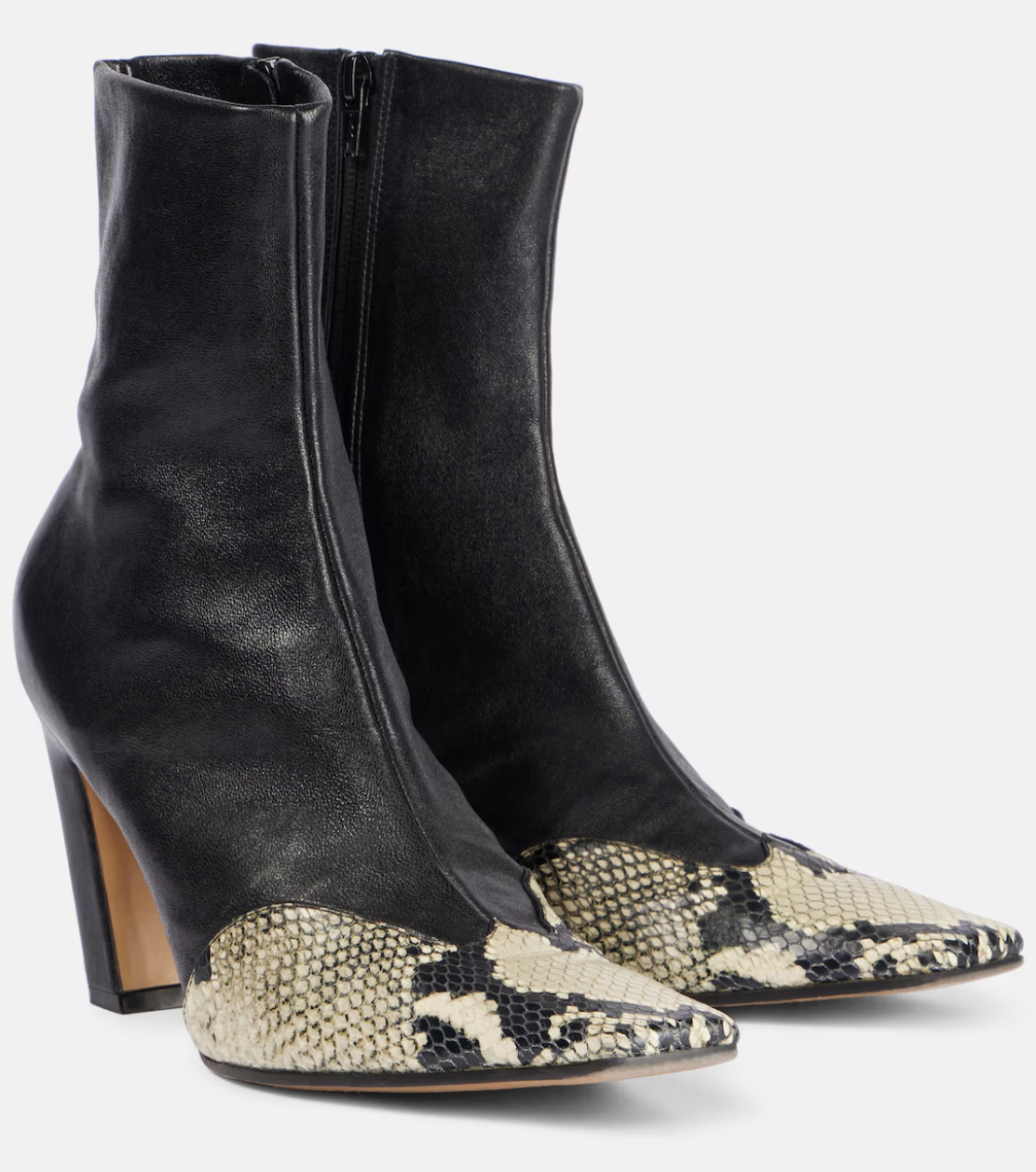 Khaite, Nevada Leather Ankle Boots