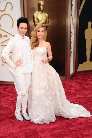 Johnny Weir And Tara Lipinski At The Oscars 2014