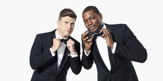 emmys 2018 colin jost michael che