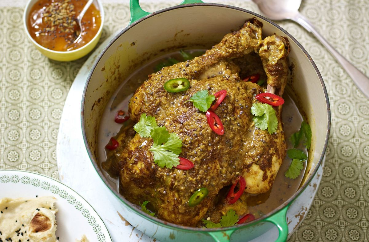 Slow cooker whole chicken curry Indian Recipes GoodtoKnow