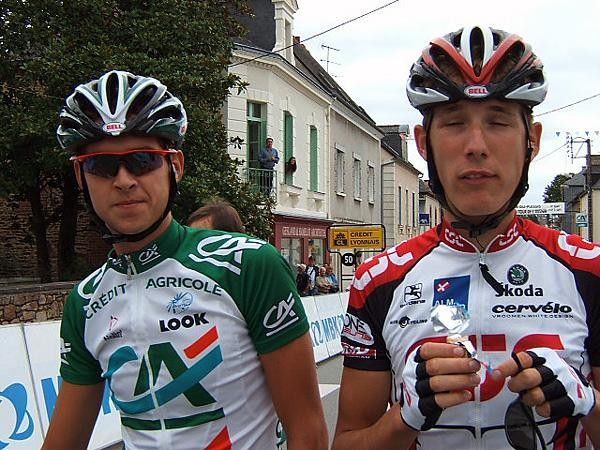 Saul Raisin and Andy Schleck
