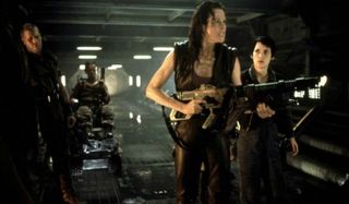 Sigourney Weaver, Ron Perlman, and Winona Ryder in Alien: Resurrection