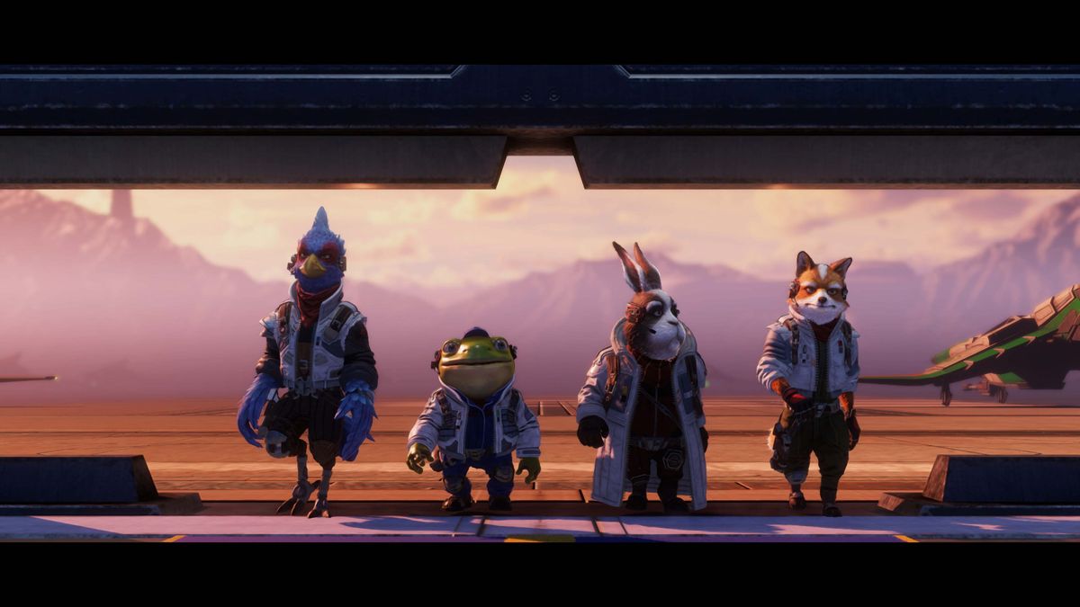 Starfox retro game art and screens