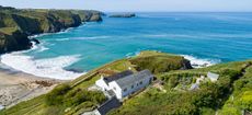 Via Savills in Truro: For sale at a guide price of £2 million is Polbream, in Mullion, some eight miles south of Helston. This extended former farmhouse sits on its own headland, Polbream Point