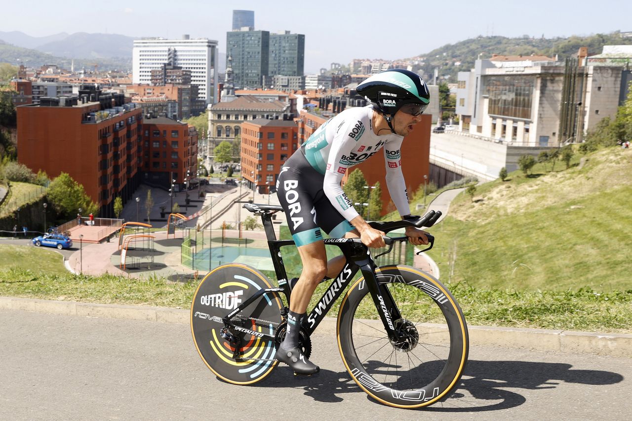 Itzulia Basque Country 2021 - 60th Edition - 1st stage Bilbao - Bilbao 13,9 km - 05/04/2021 - Emanuel Buchmann (GER - Bora - Hansgrohe) - photo Luis Angel Gomez/BettiniPhoto&Acirc;&copy;2021