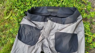 inside out Rapha Women's Trail Gore-Tex Pants showing waistband