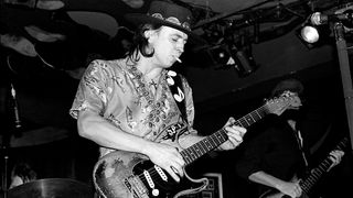 Stevie Ray Vaughan live onstage in NYC, 1983, playing his number one Stratocaster
