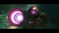 Samus firing a beam in a screenshot from Metroid Prime 4: Beyond.