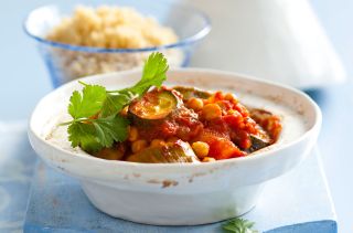 Moroccan root tagine with couscous