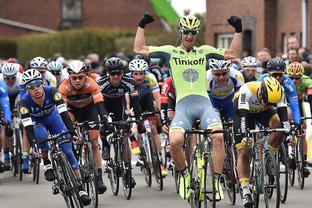 Erik Baska (Tinkoff) wins the Handzame Classic.